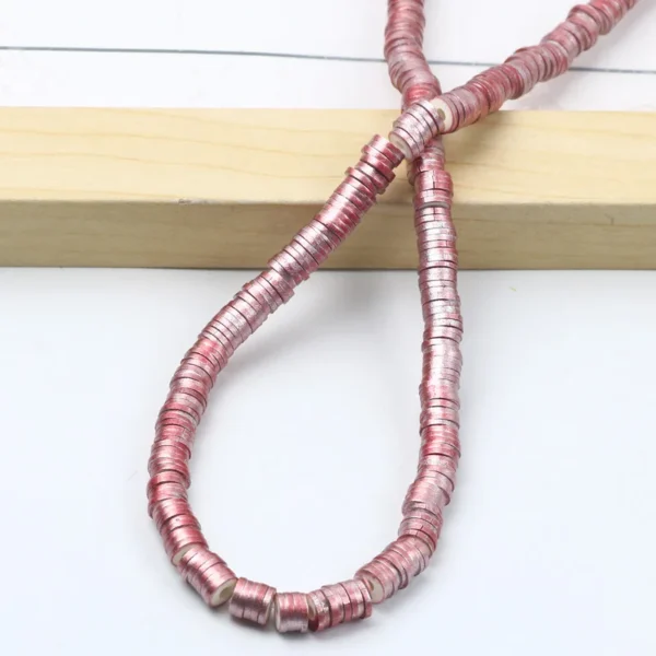 Clay Beads Kit with 350pcs 6mm Flat Round Beads for Jewelry - Image 2