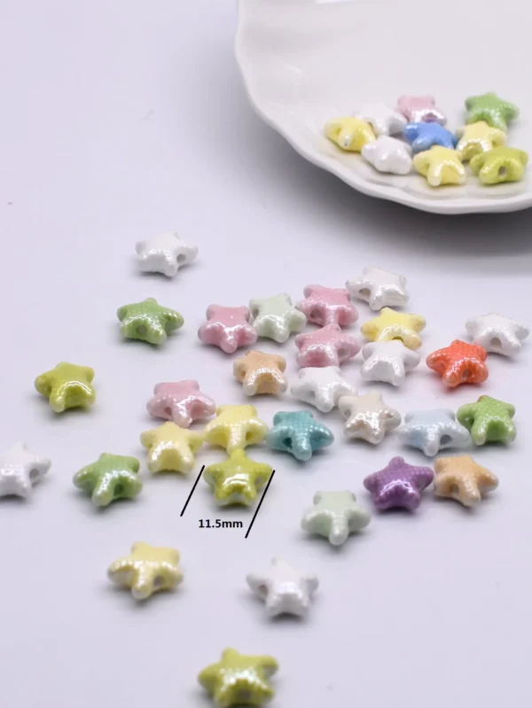 Clay Beads Kit - 20pcs Starfish, Elephant, Heart - Image 3