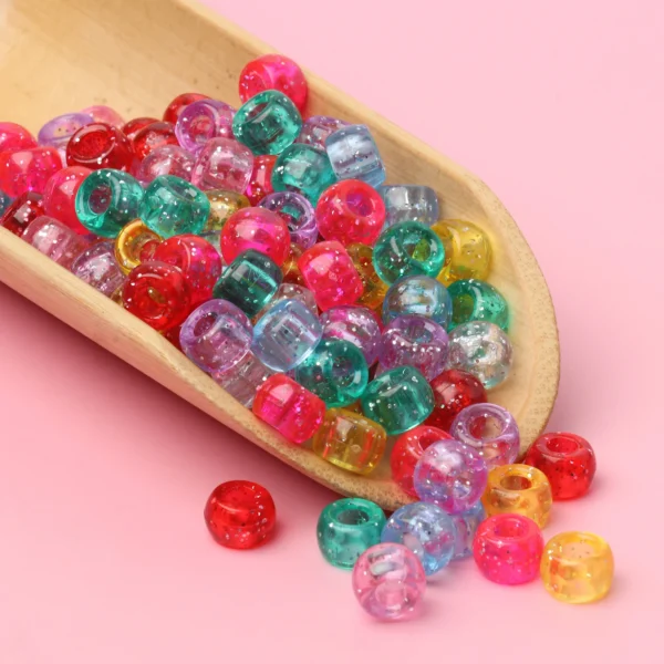 Clay Beads Kit - 100pcs Sequin Acrylic Beads for DIY - Image 3