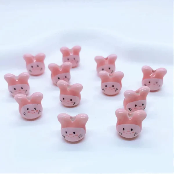 Clay Beads Kit - 10PCS Rabbit Beads for Jewelry - Image 5