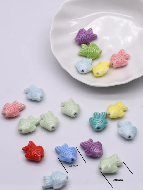 Clay Beads Kit - 20pcs Starfish, Elephant, Heart - Image 5