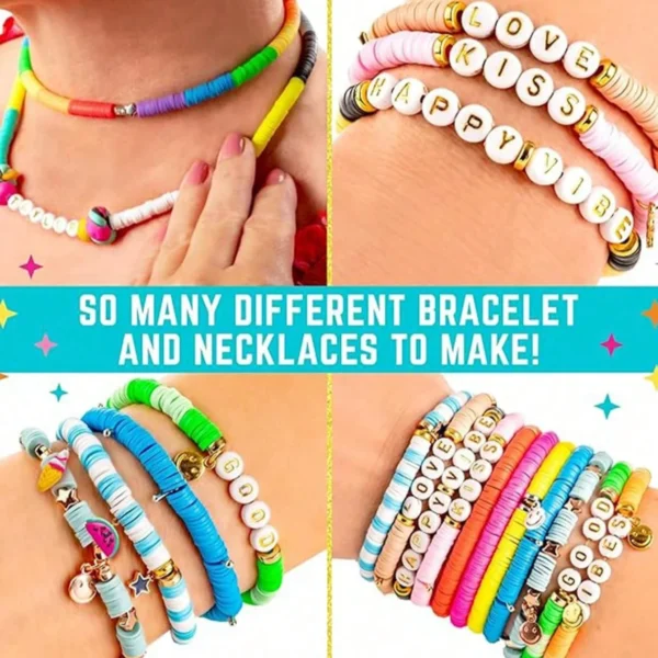 Clay Beads Kit – 18000pcs 132 Colors Bracelet Making - Image 5