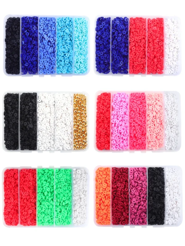 Clay Beads Kit 2250pcs Colorful Beads Set - Image 2