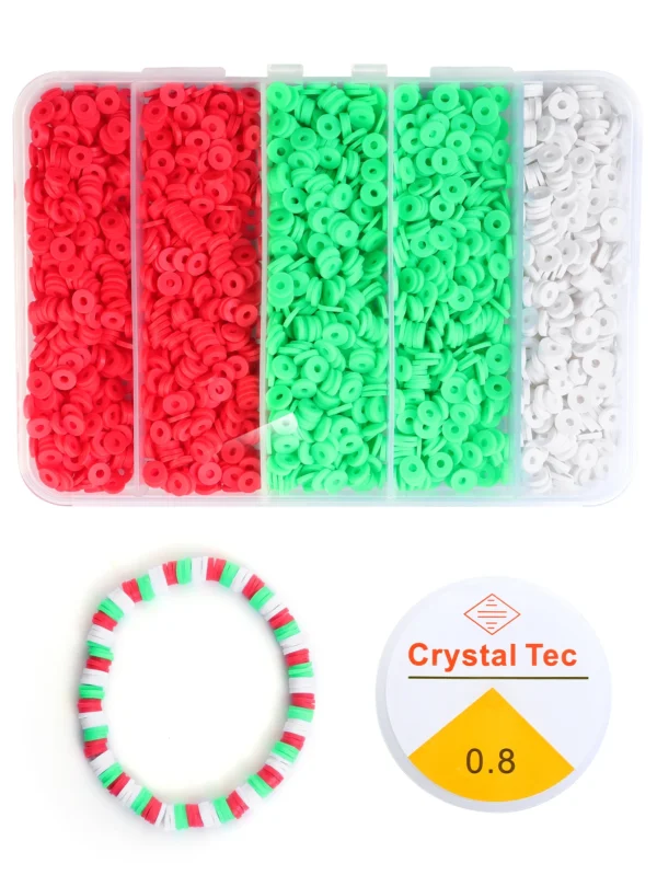 Clay Beads Kit 2250pcs Colorful Beads Set - Image 9