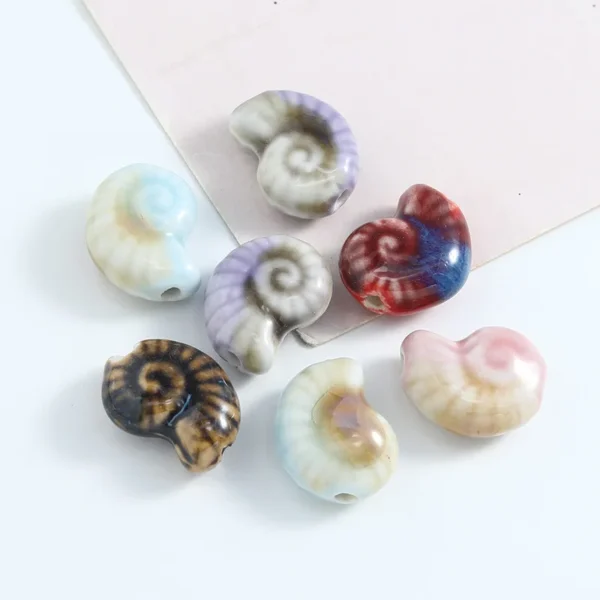 Clay Beads Kit with Ceramic Conch Beads for Jewelry - Image 4