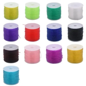Clay Beads Kit: Elastic Crystal Thread for Jewelry