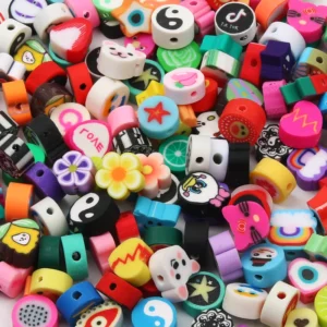 Clay Beads Kit - Mixed Spacer Beads, 20-100pcs