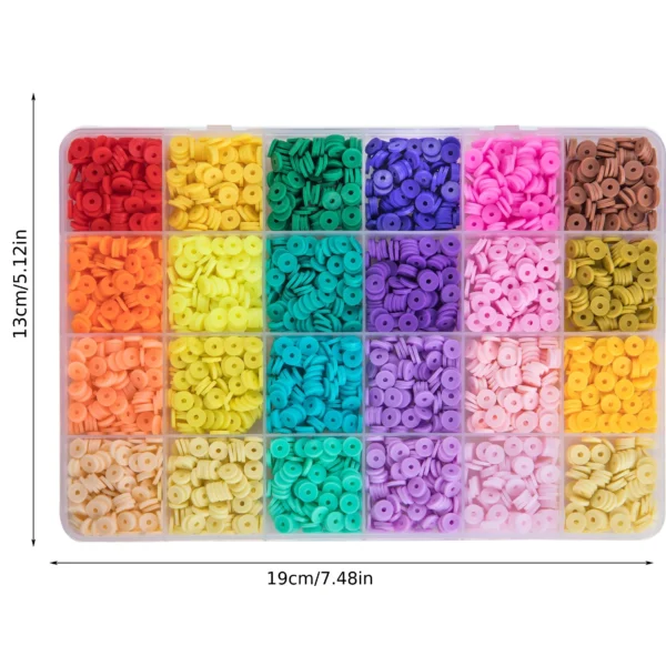 Clay Beads Kit: 72 Pottery & 48 Glass Beads for Jewelry - Image 3