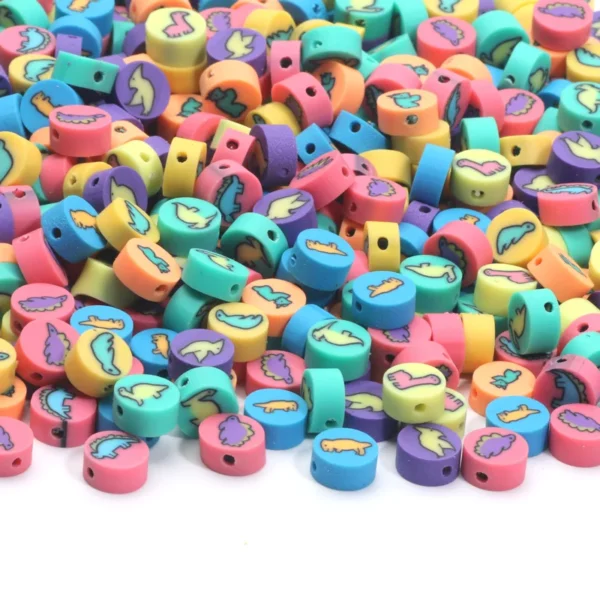 Clay Beads Kit 20pcs Dinosaur Polymer Beads - Image 6