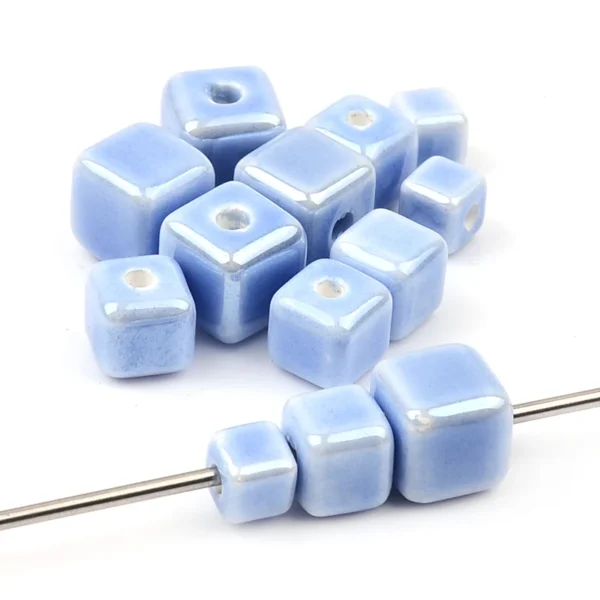 Clay Beads Kit - 20pcs Square Ceramic Beads - Image 5