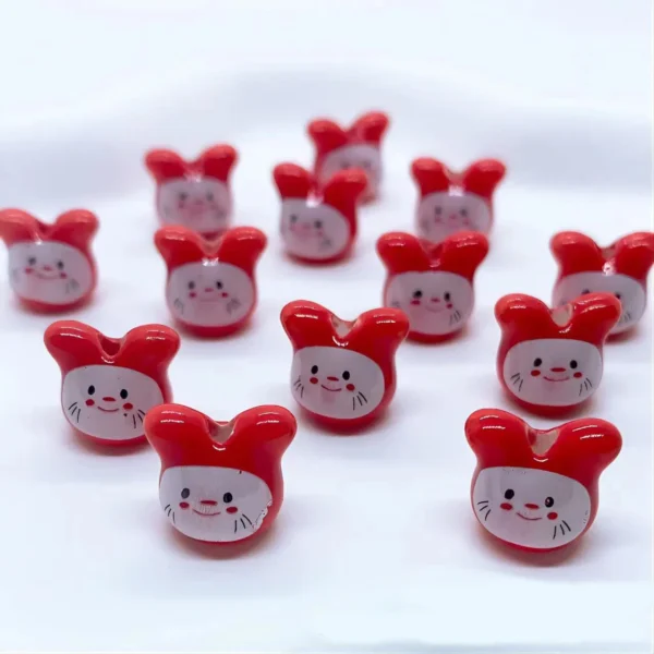 Clay Beads Kit - 10PCS Rabbit Beads for Jewelry - Image 6