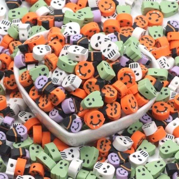 Clay Beads Kit Halloween Polymer Clay Spacer Beads - Image 10