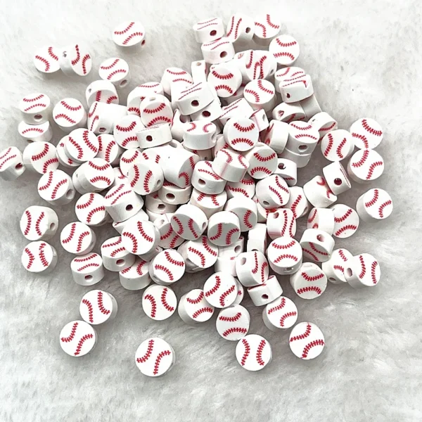 Clay Beads Kit - 30pcs Rugby Shape Beads for Jewelry - Image 3