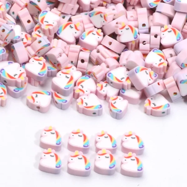 Clay Beads Kit - 10mm Unicorn Beads for Jewelry - Image 4