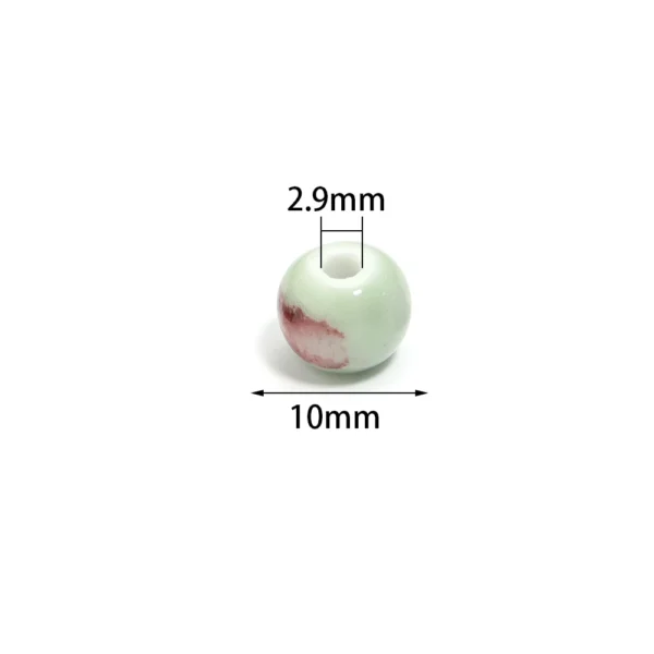Clay Beads Kit – 10mm Ceramic Round Spacer Beads - Image 6