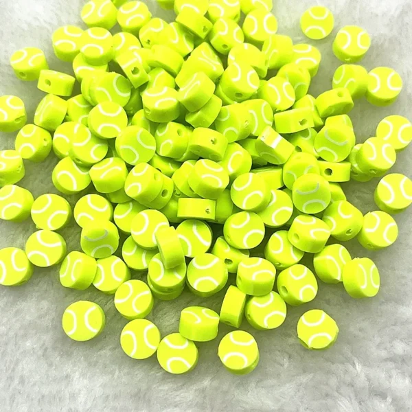 Clay Beads Kit - 30pcs Rugby Shape Beads for Jewelry - Image 5