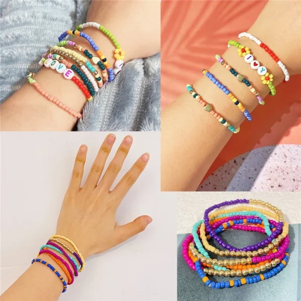 4200pcs Clay Beads Kit for Bracelet Making - Image 4