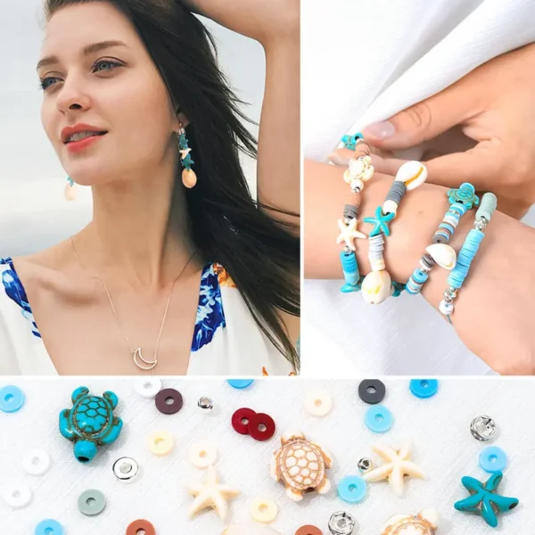 Clay Beads Kit: 2000pcs Summer Bracelet Supplies - Image 6
