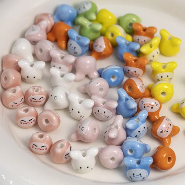 Clay Beads Kit with Colorful Chinchillas for Jewelry Making