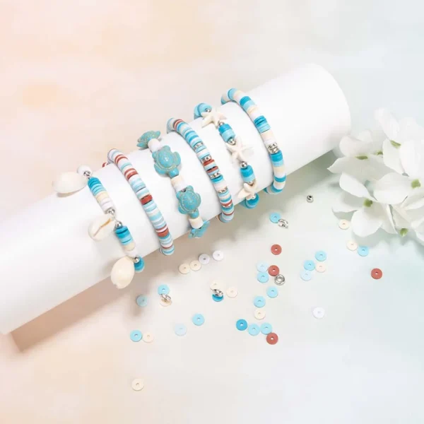 Clay Beads Kit for Ocean Style Bracelet Making - Image 4