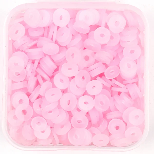 Clay Beads Kit: 500pcs Pink 6mm Round Beads - Image 8