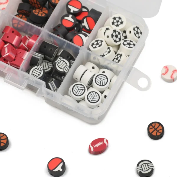 Clay beads kit with 80 Sports & 50 Alphabet Beads - Image 8