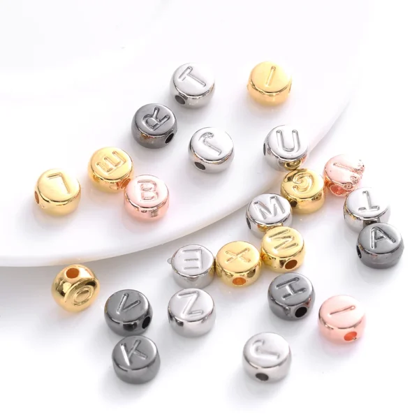 Clay Beads Kit with Gold Silver Letter Beads - Image 6