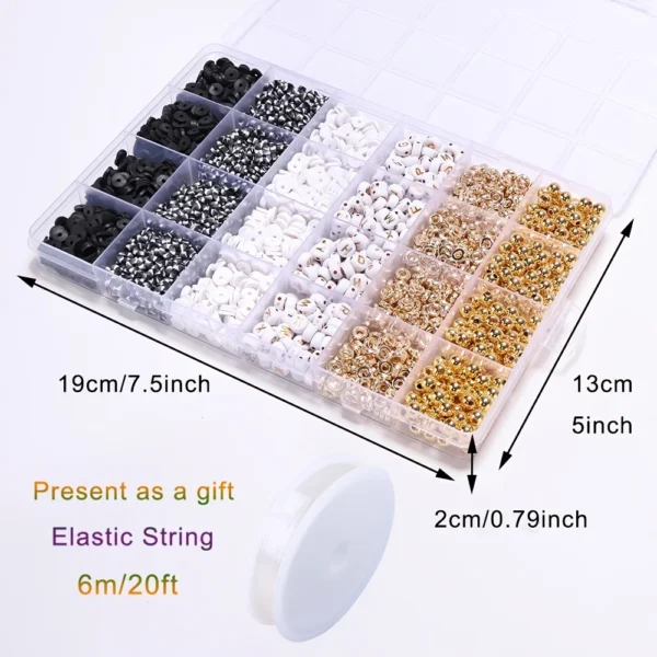 2530pcs Clay Beads Kit for Jewelry Making - Image 2
