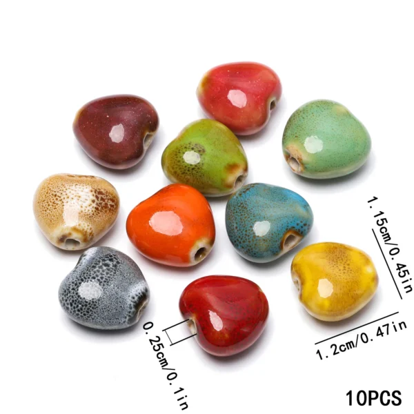 Clay Beads Kit 12mm Heart Beads for Jewelry - Image 6