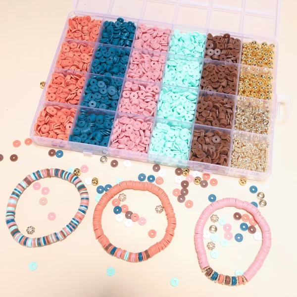 Clay Beads Kit - Friendship Bracelet with Letter Beads - Image 7