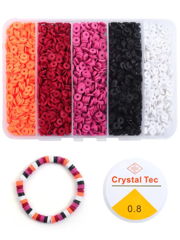 Clay Beads Kit 2250pcs Colorful Beads Set - Image 6