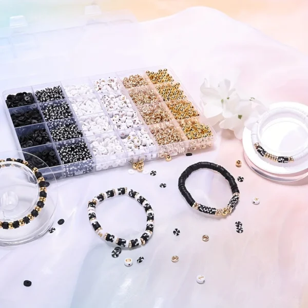 2530pcs Clay Beads Kit for Jewelry Making - Image 5