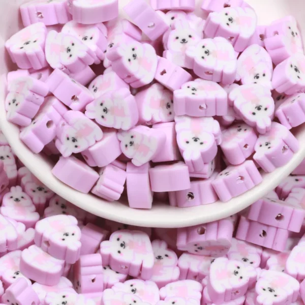 Cute Rabbit Clay Beads Kit for Jewelry Making - Image 6