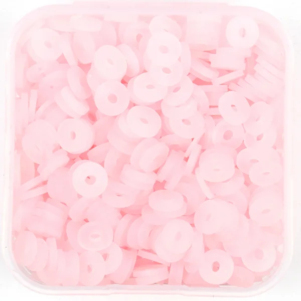 Clay Beads Kit: 500pcs Pink 6mm Round Beads - Image 10