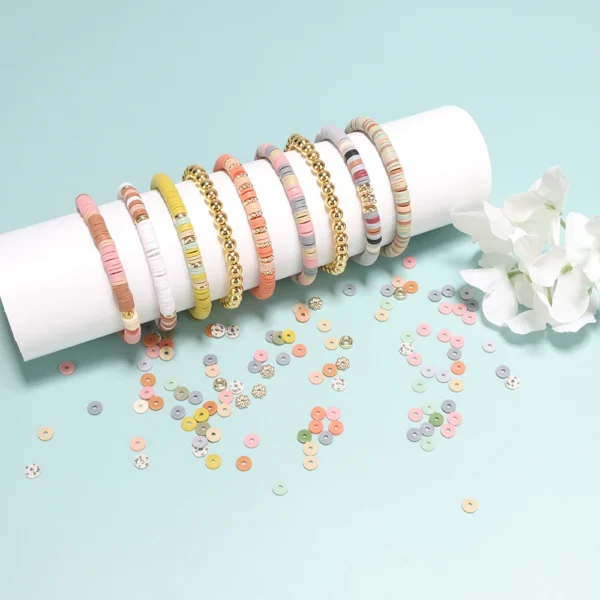 Clay Beads Kit - Bracelet Making with Letter Beads - Image 3