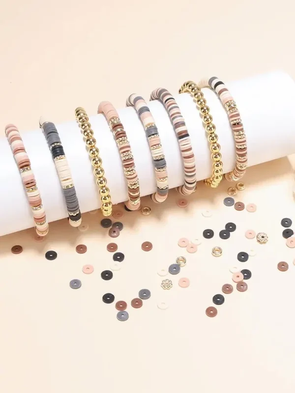 Clay Beads Kit - Friendship Bracelet with Letter Beads - Image 2