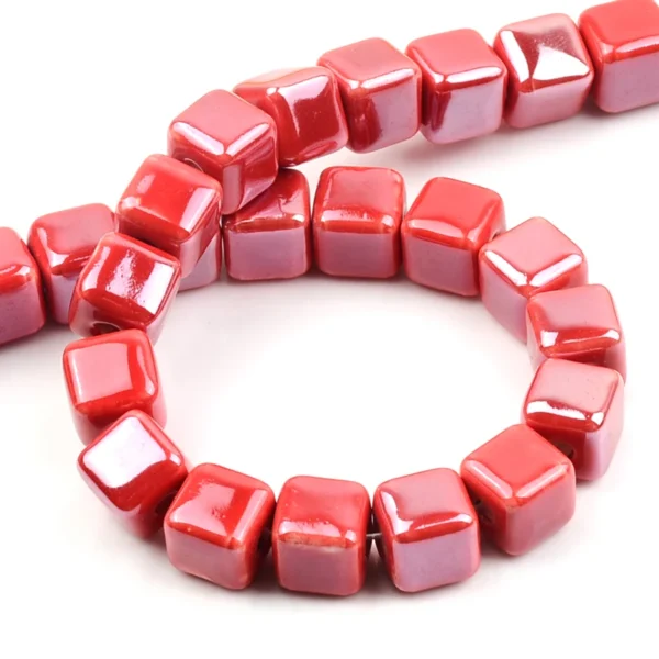Clay Beads Kit - 20pcs Square Ceramic Beads - Image 11