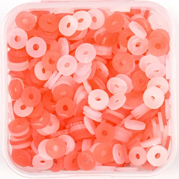 Clay Beads Kit - 500pcs Red Spacer Beads - Image 8