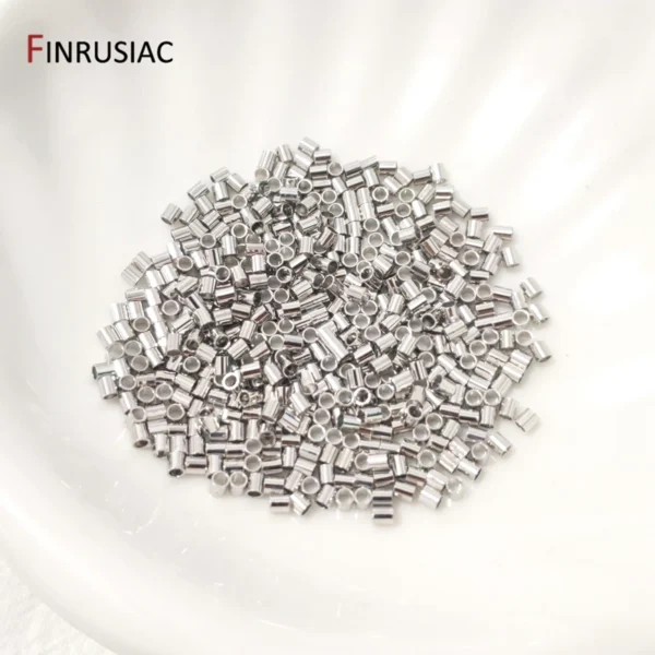 Clay Beads Kit - 200pcs Gold Ball Crimp Bead - Image 5