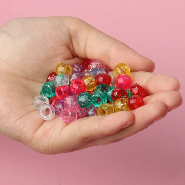 Clay Beads Kit - 100pcs Sequin Acrylic Beads for DIY - Image 5