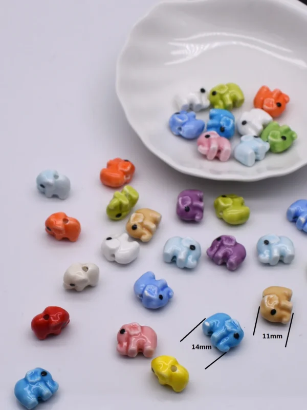 Clay Beads Kit - 20pcs Starfish, Elephant, Heart - Image 6