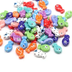 Clay Beads Kit With 10 Fish Beads For Bracelets